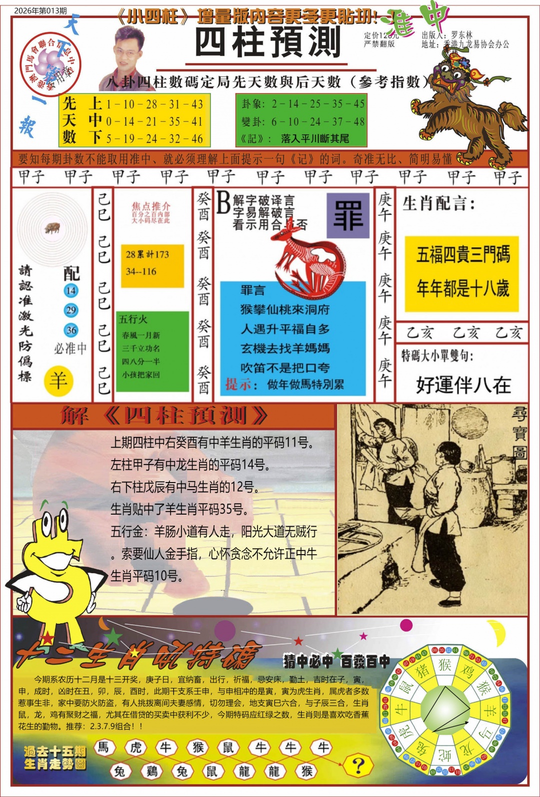 013期中四柱预测A[图]