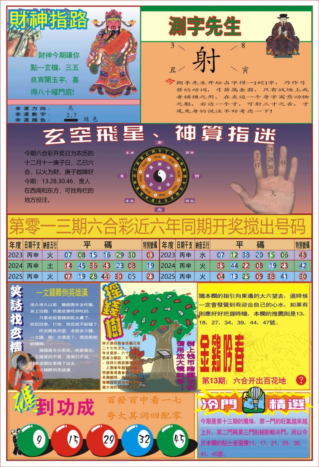 013期中四柱预测B[图]