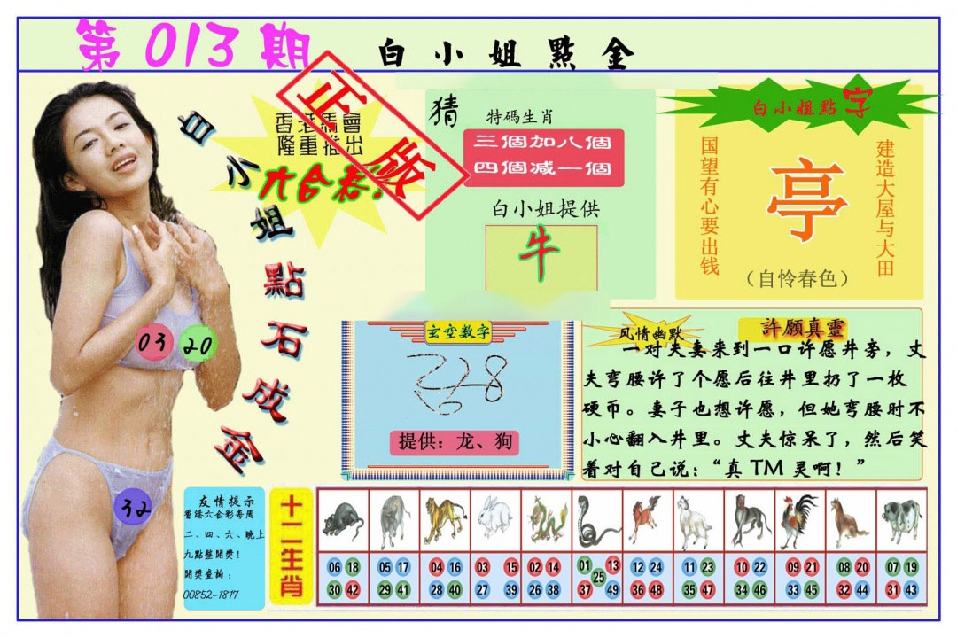 013期白小姐点金[图]