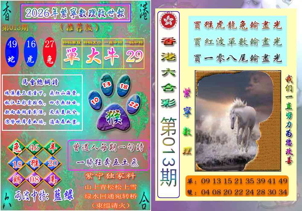 013期数理救世报[图]