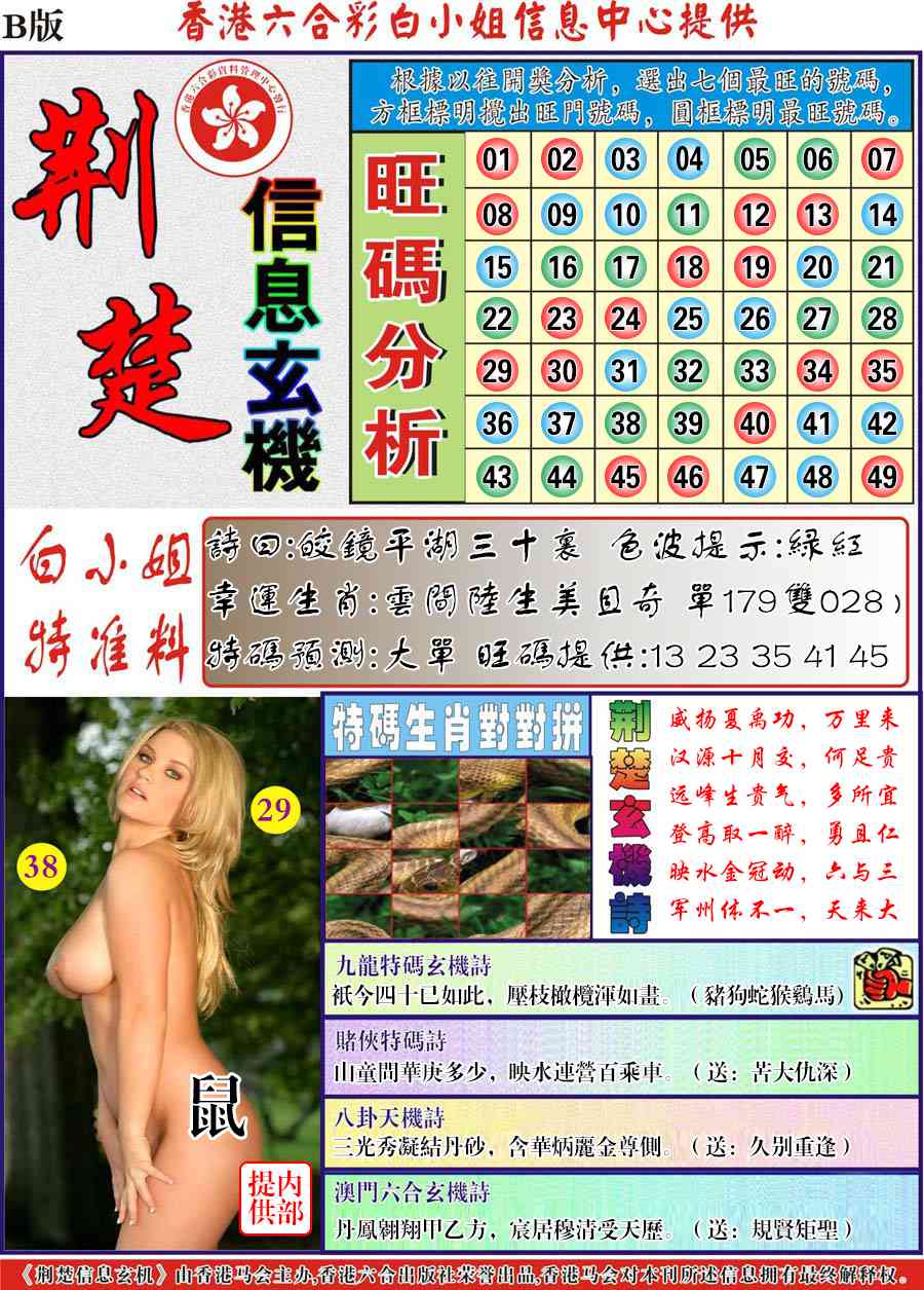 013期荆楚信息玄机B[图]