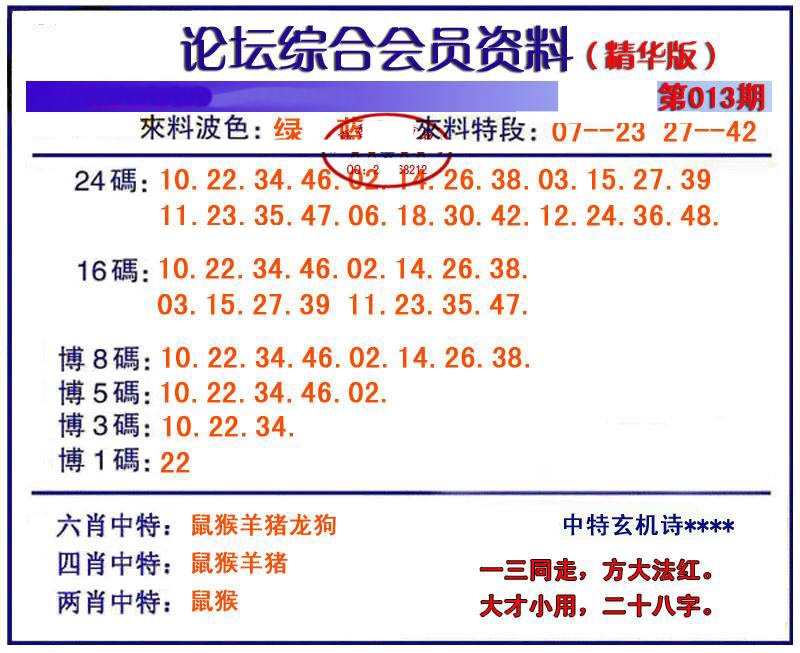 013期综合会员资料[图]