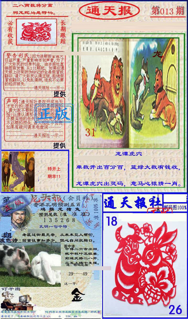 013期实力通天报[图]