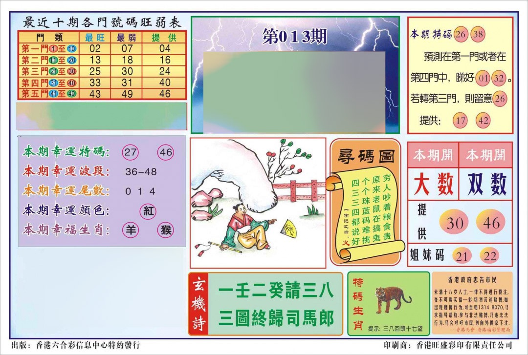 013期香港逢赌必羸(新图)[图]
