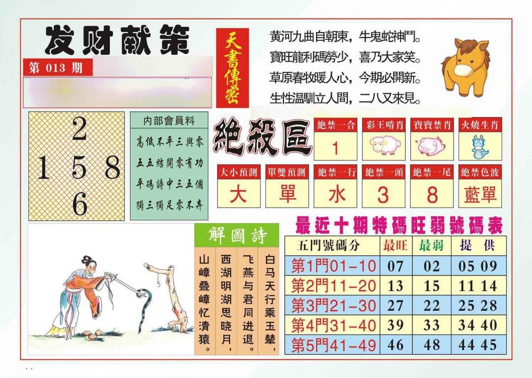 013期发财献策[图]
