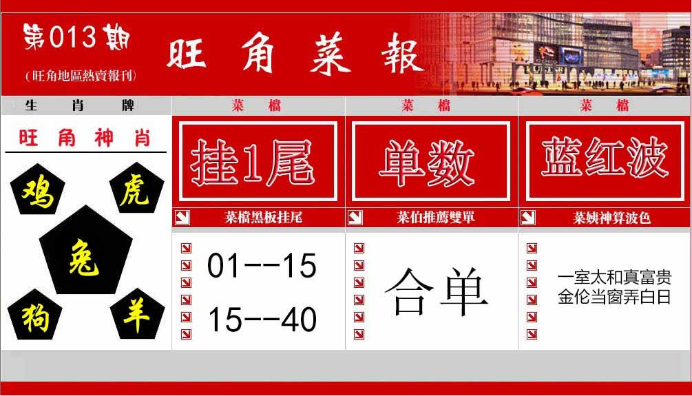 013期旺角菜报[图]