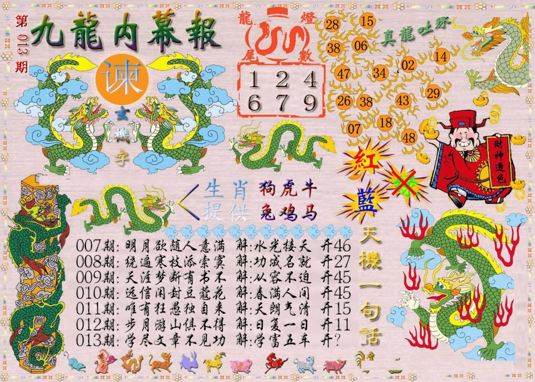 013期九龙内幕报[图]