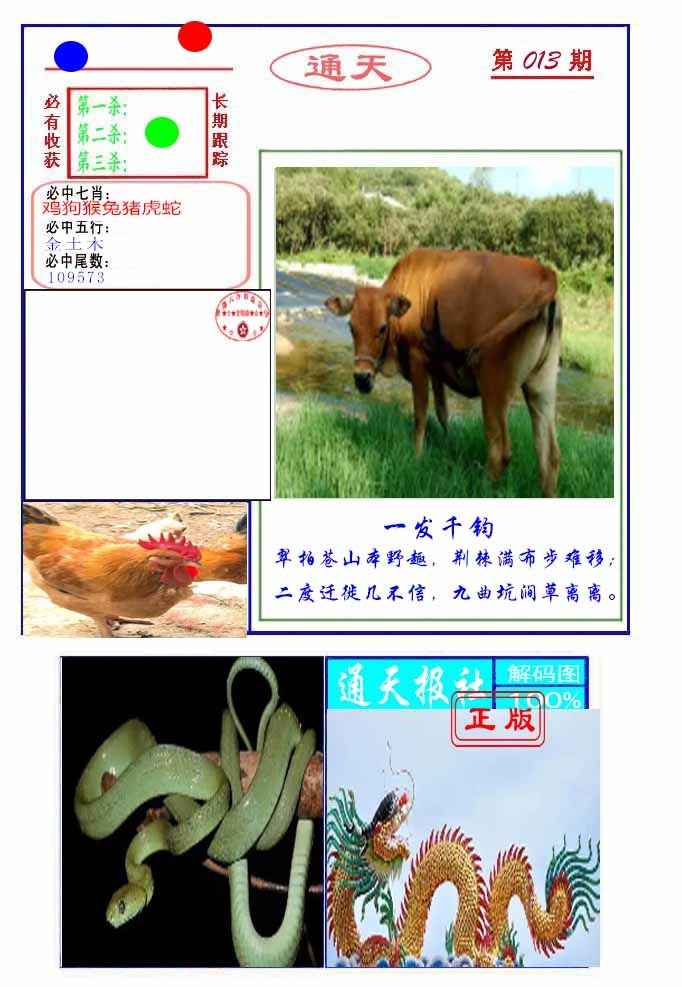 013期通天杀波图2[图]