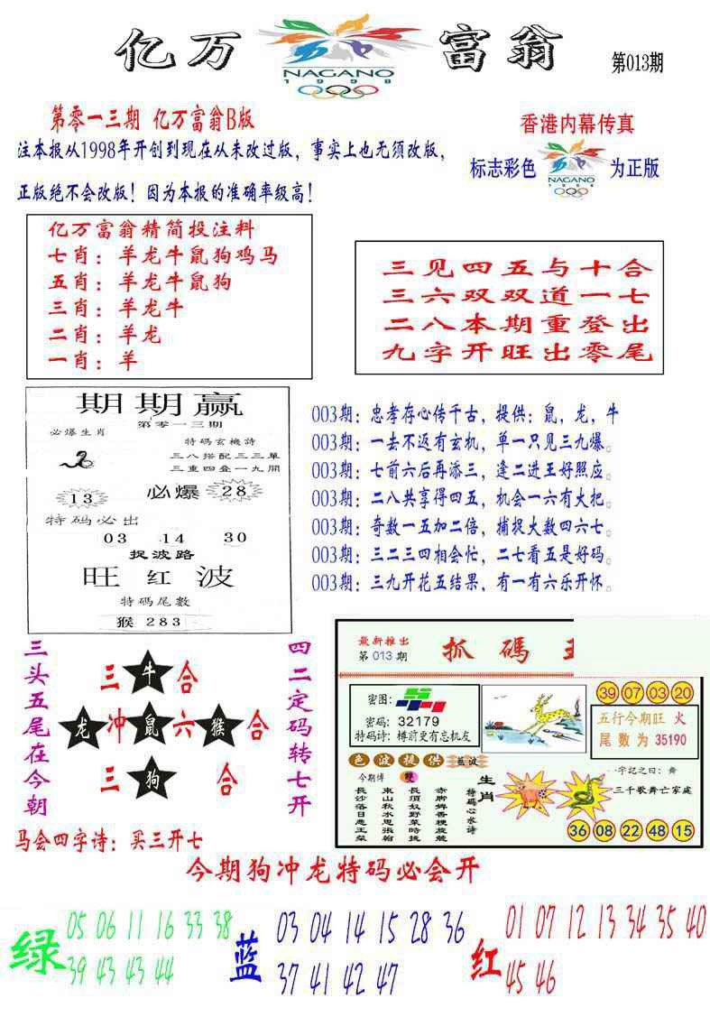 013期亿万富翁B[图]