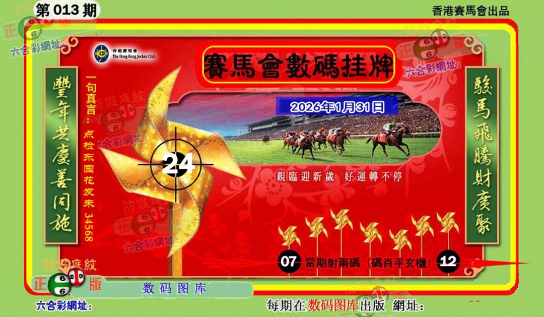 013期正版香港数码挂牌[图]