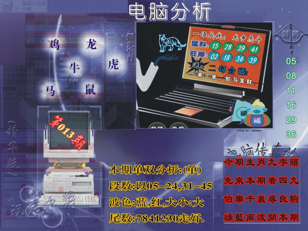 013期正版电脑分析贴士[图]