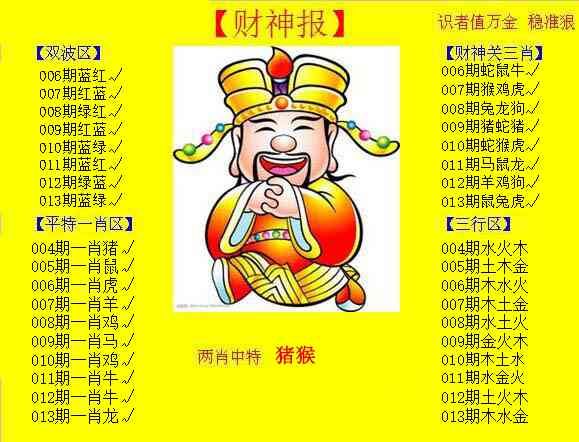 013期黄色财神报[图]
